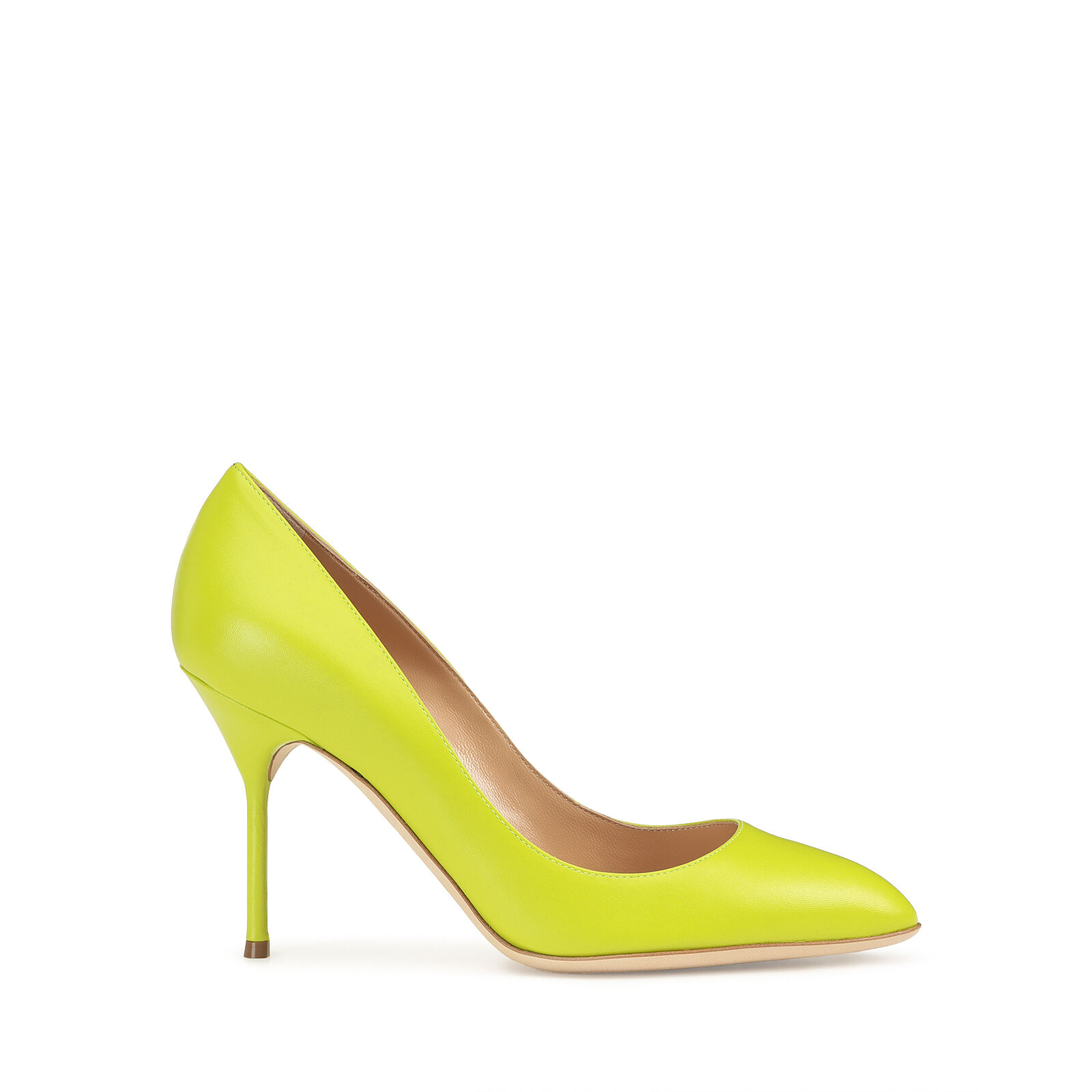 Escarpins Jaune Talon haut 90mm Chichi Pumps Neon Sergio Rossi