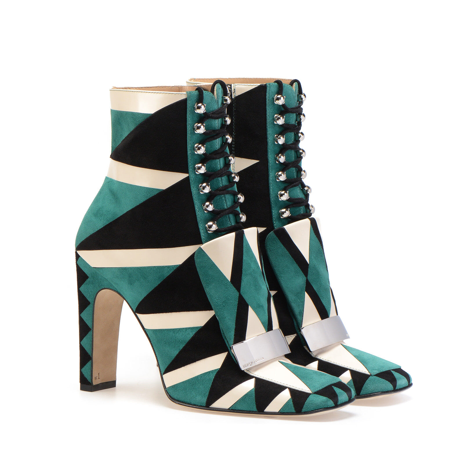 Booties Green High heel: 105mm, sr1 - Booties Green | Sergio Rossi