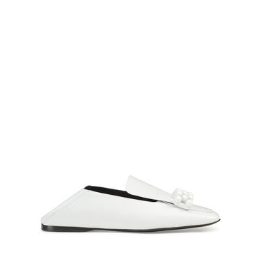 Loafers Weiss ohne Ferse: 5mm, sr1 - Slippers White 2