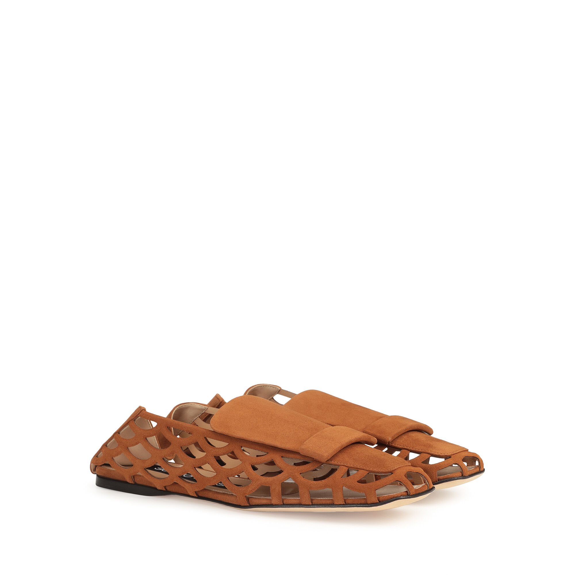 ★完売必至★【Sergio Rossi】 sr1 Mermaid-Slippers Macadamia Slippers Brown Flat: 5mm, sr1 Mermaid - Slippers Macadamia