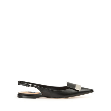 Slingbacks Black Flat: 10mm, sr1 - Slingbacks Black 2