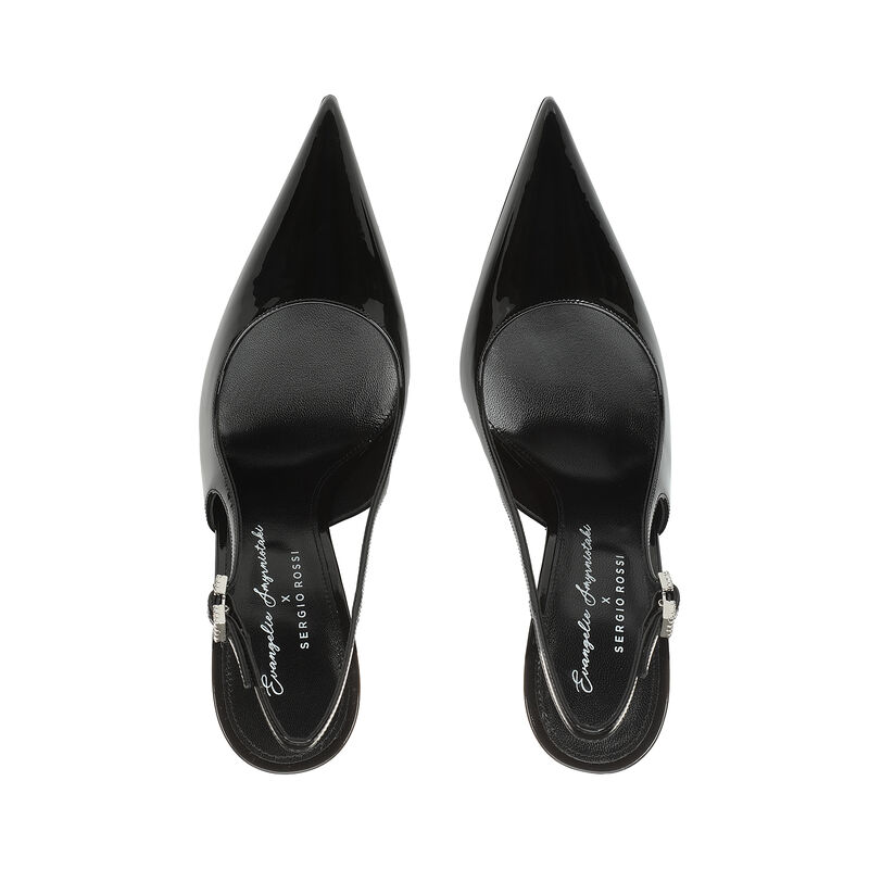 Evangelie  - Slingbacks Black