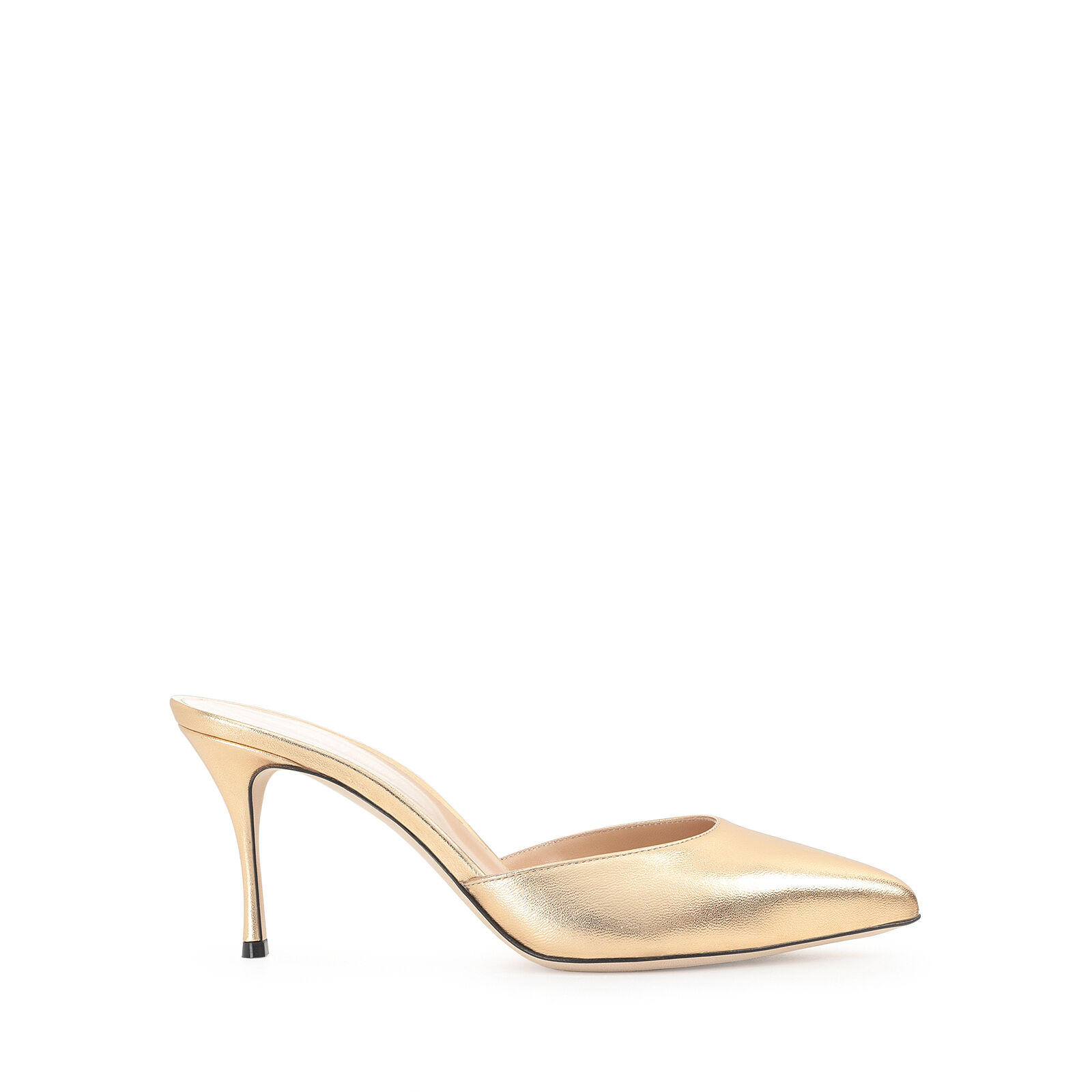 Sergio rossi gold heels sales