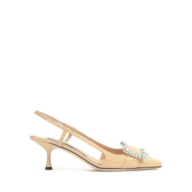 スリングバック beige ミッドヒール: 60mm, sr Twenty - Slingbacks Soft Skin 2