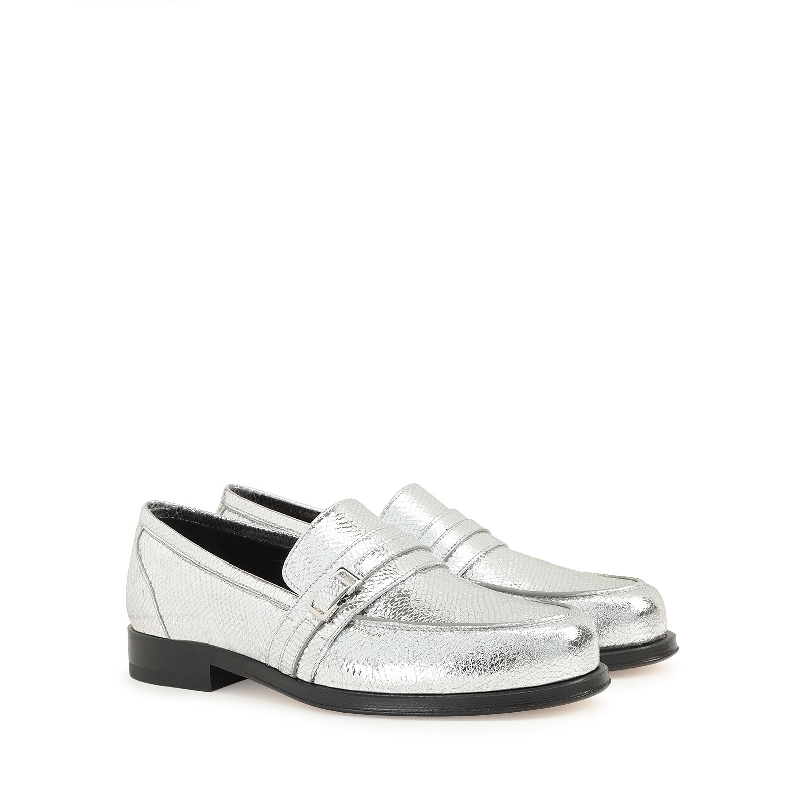Ballet flats and loafers Silver Heel height 15mm sr Mini Prince Sergio Rossi