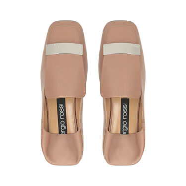 Mocassins beige Talon plat: 5mm, sr1 - Slippers Bright Skin 2