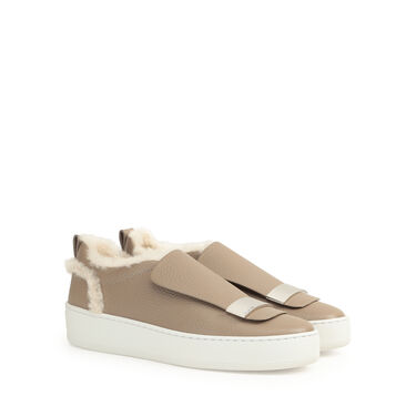 Baskets Gris Talon plat: 5mm, sr1 Addict - Sneakers Taupe 2