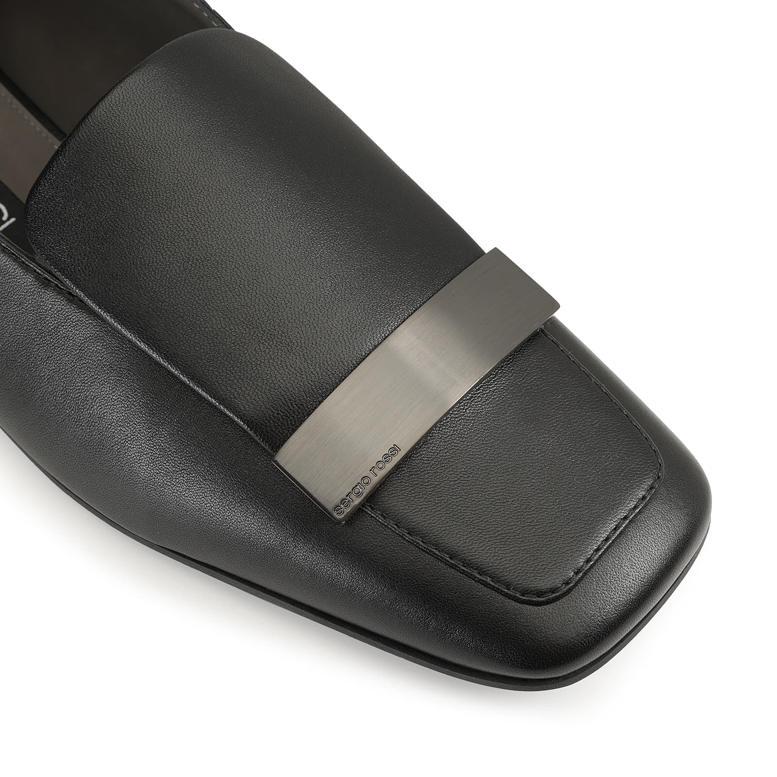 Slippers Black Heel height 5mm sr1 Slippers Black Sergio Rossi