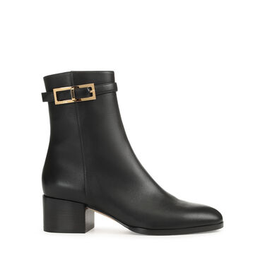 Bottines Noir Petit talon: 45mm, sr Nora - Booties Black 1