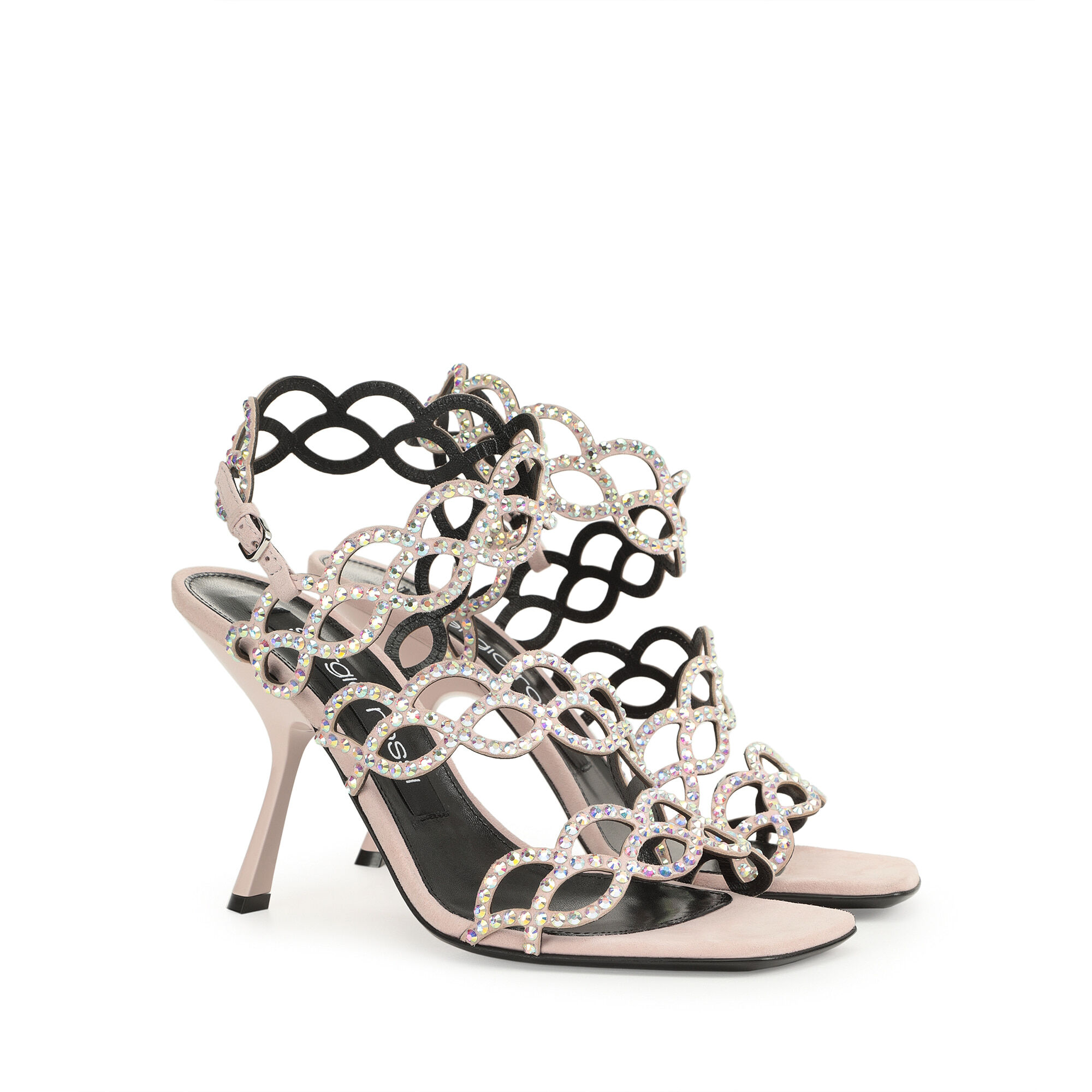 サンダル・ミュール Sergio Rossi SS24 'Bridal' sandals (B03000MAFT72B00 9565) Sandals Pink High heel: 100mm, sr Mermaid - Sandals Petalo