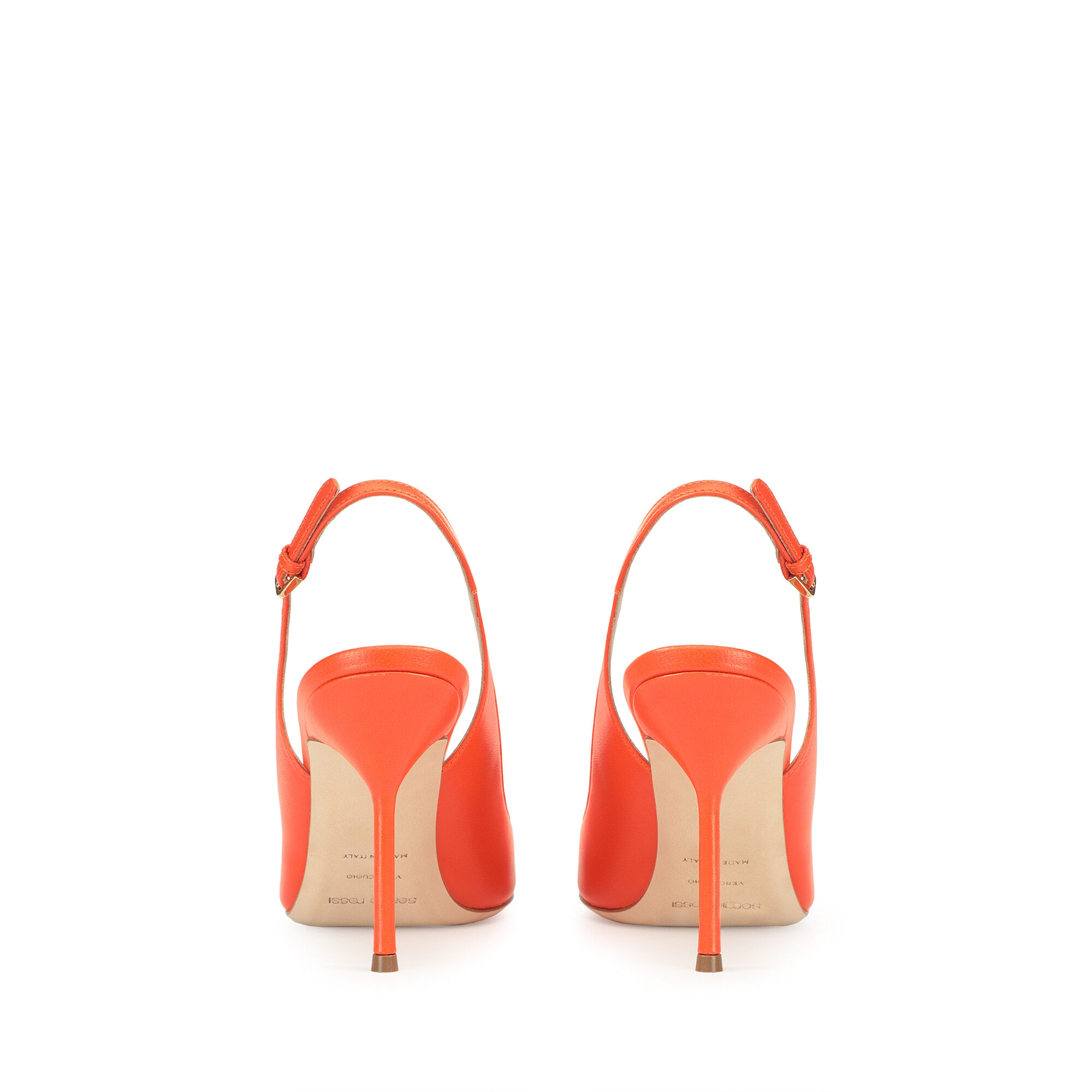 Neon orange high heels discount