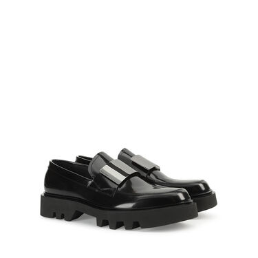 Loafers Black Low heel: 20mm, sr Miroir - Loafers Black 2