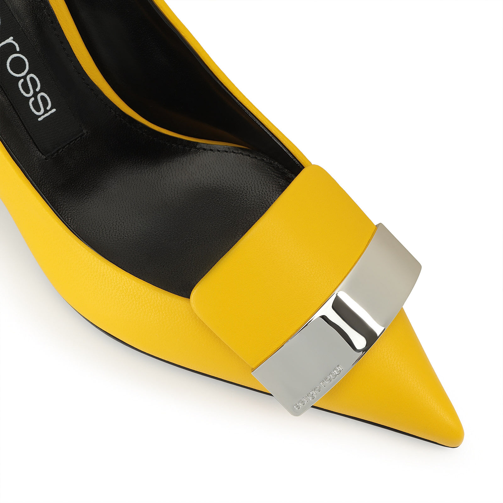 Yellow suede pumps top