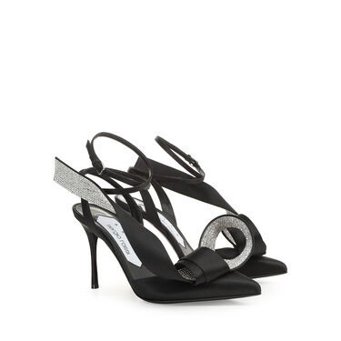 スリングバック ブラック ハイヒール: 90mm, Area Marquise - Slingbacks Black 2