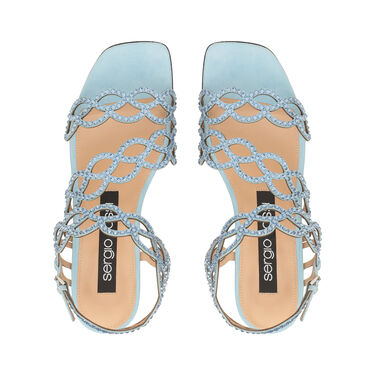 sr Mermaid - Flat sandals Blue Paradise, 3