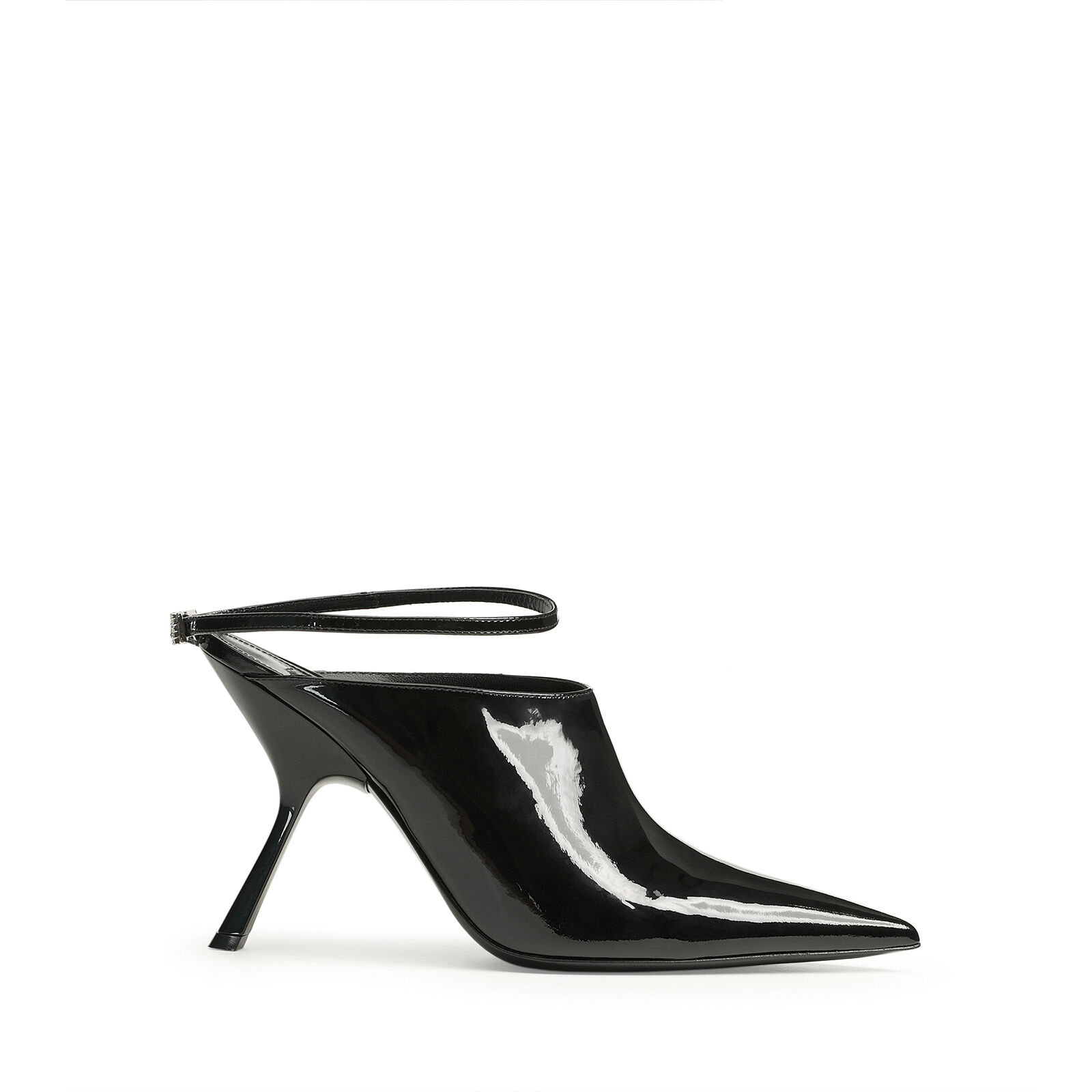 Mule noir a talon clearance