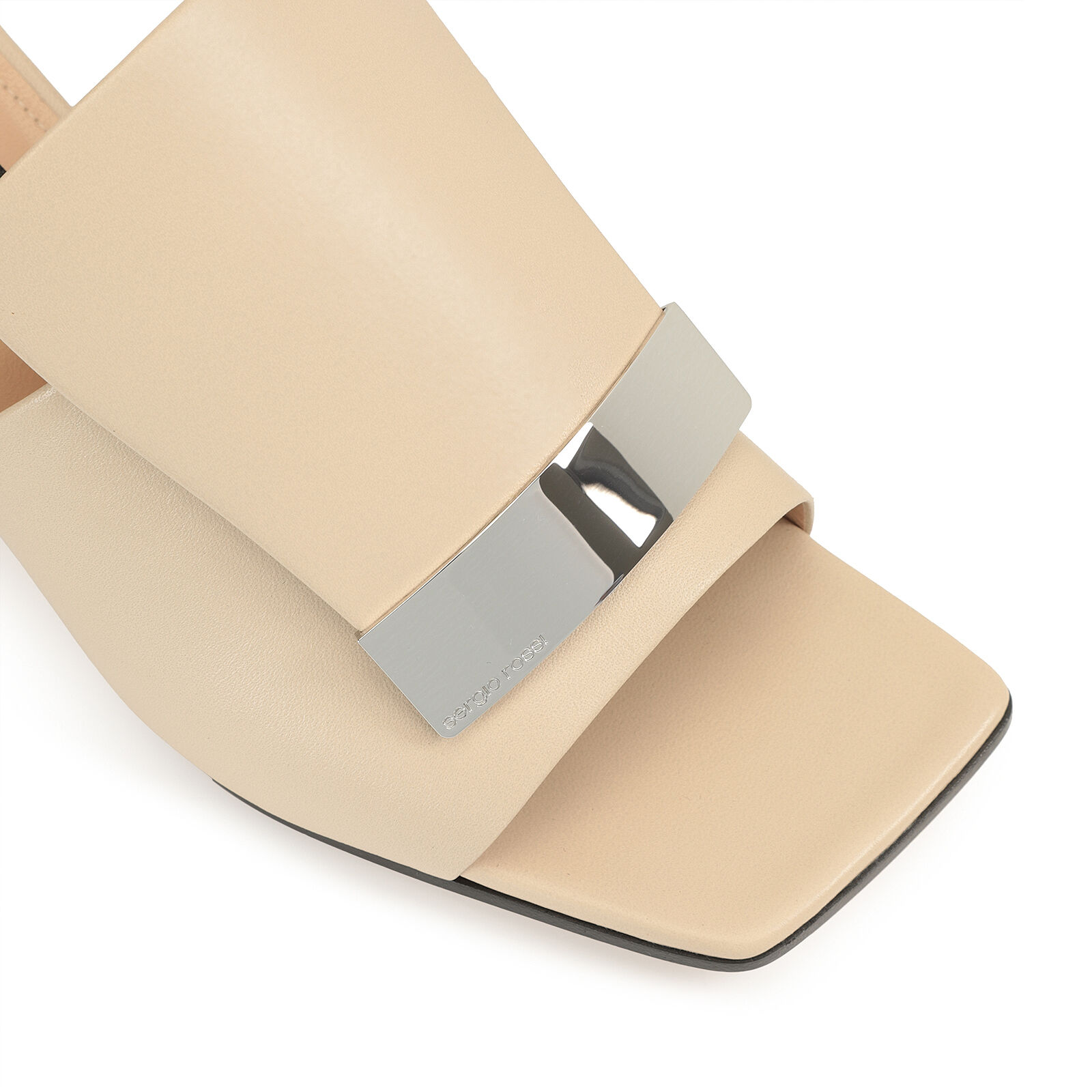 サンダル ベージュ ミッドヒール: 60mm, sr1 - Sandals Chalk