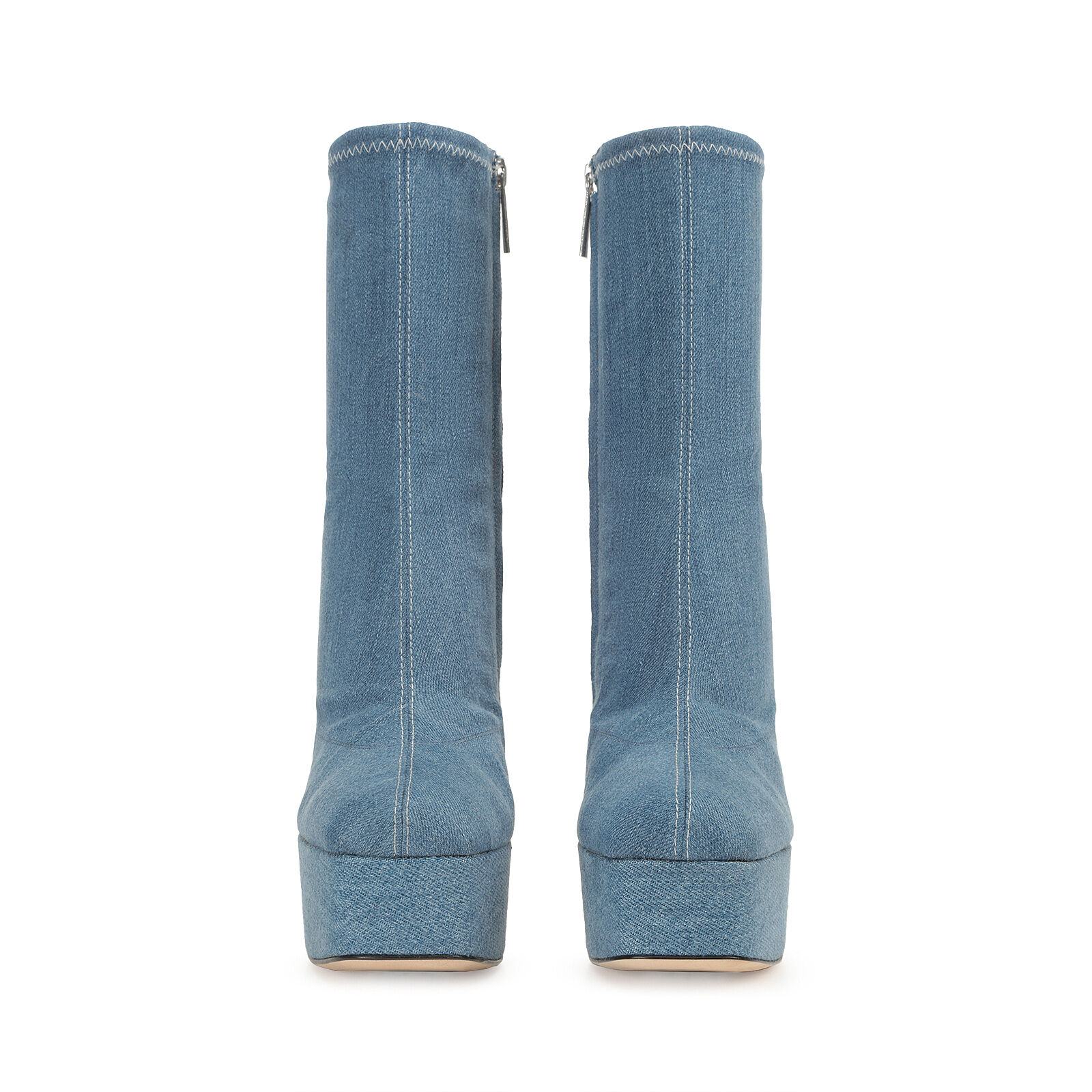 【誠実】 heel: High blue light Booties 85mm, Rossi Sergio | ROSSI SI 靴