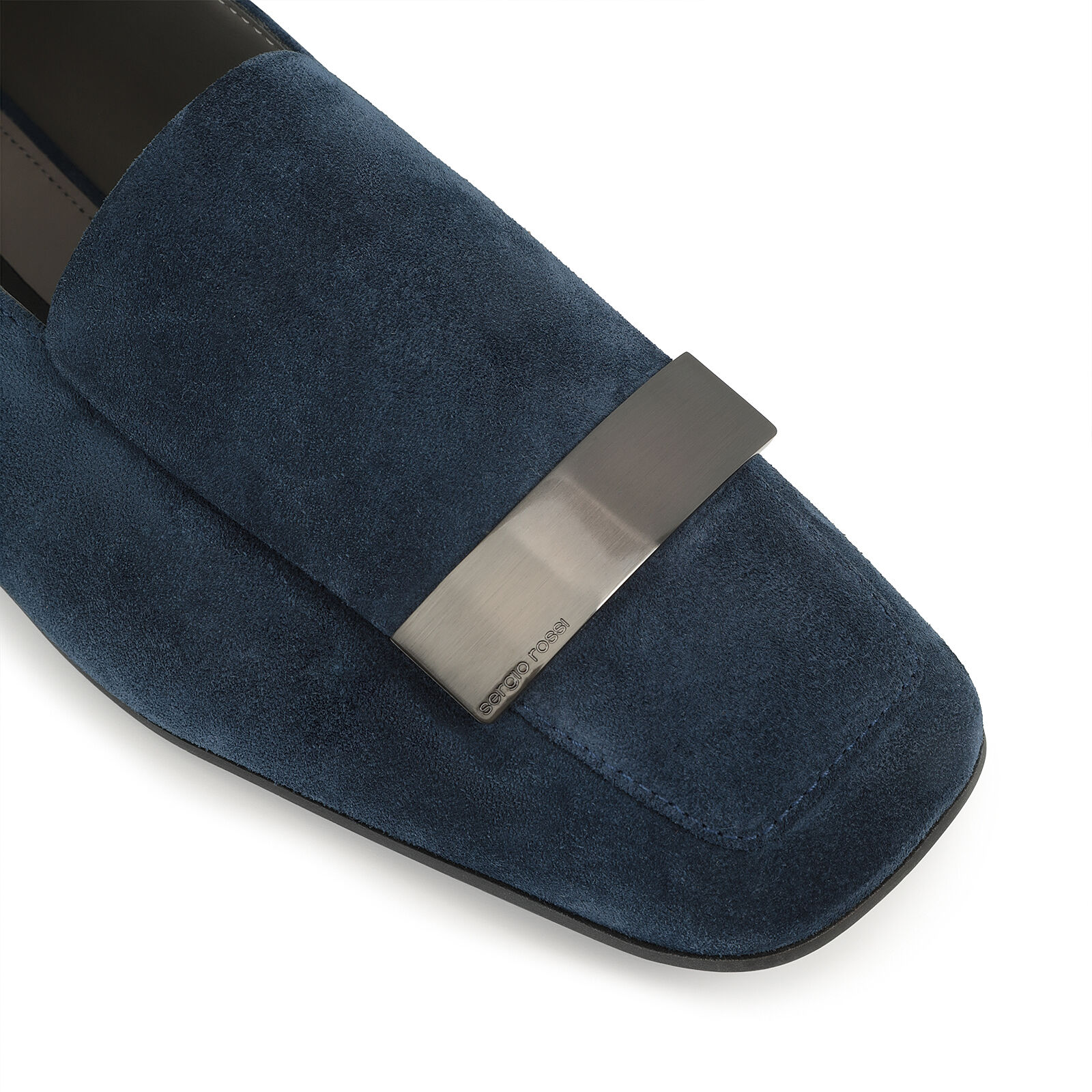Slippers Blue Heel height 5mm sr1 Sergio Rossi