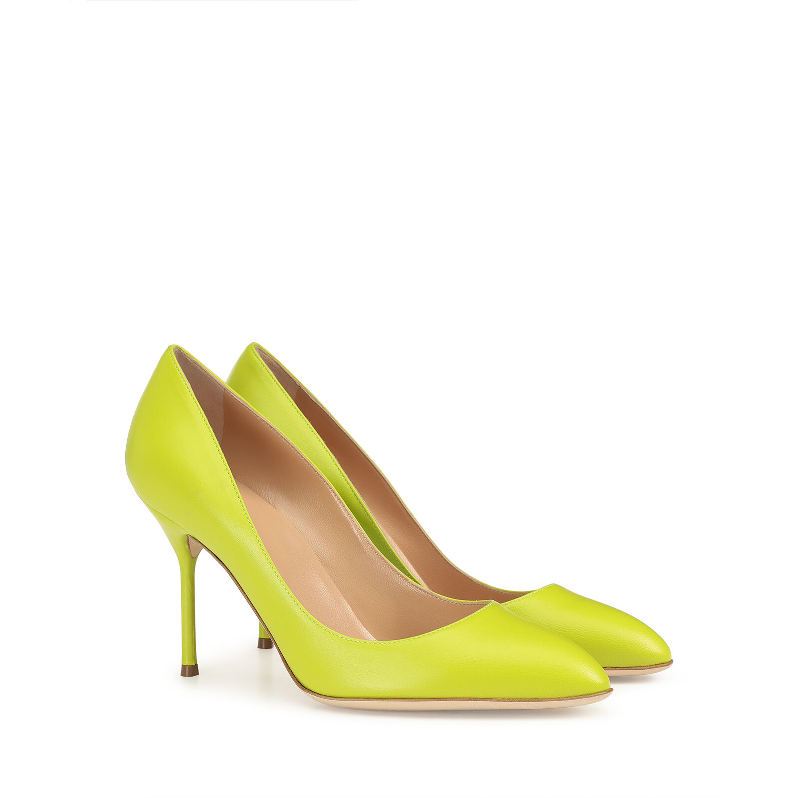 Escarpins Jaune Talon haut 90mm Chichi Pumps Neon Sergio Rossi