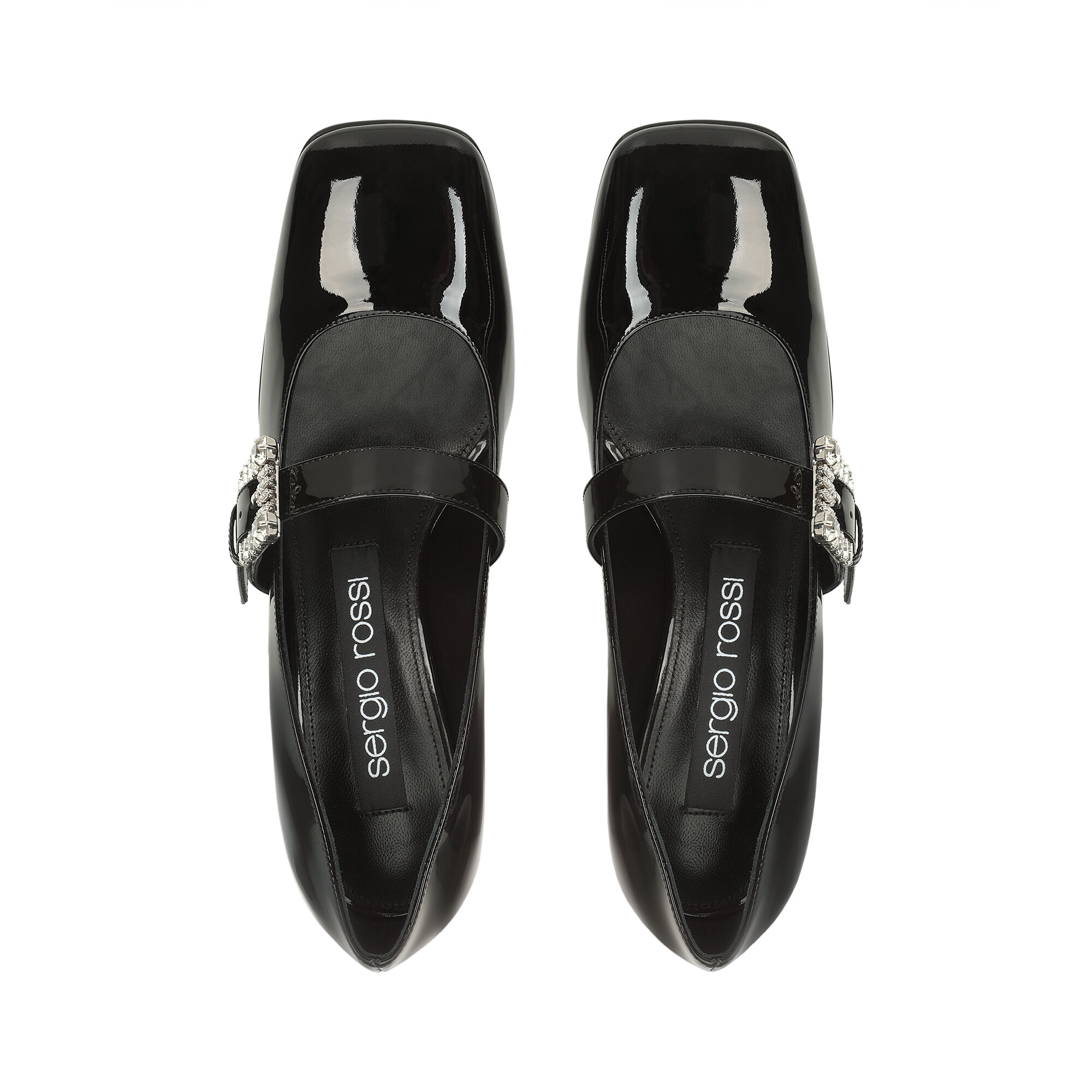パンプス ブラック ローヒール: 45mm, sr Twenty Buckle - Pumps Black | Sergio Rossi
