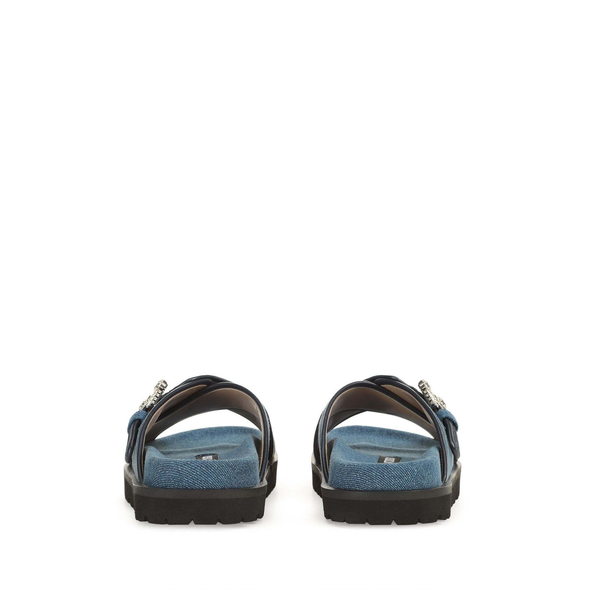 ★セルジオロッシSS25★sr Twenty Buckle - Flat sandals Indigo Flat sandals Blue Flat, sr Twenty Buckle - Flat sandals