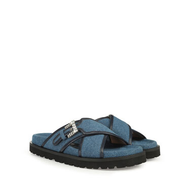 Flat sandals Blue Flat, sr Twenty Buckle - Flat sandals Indigo 2