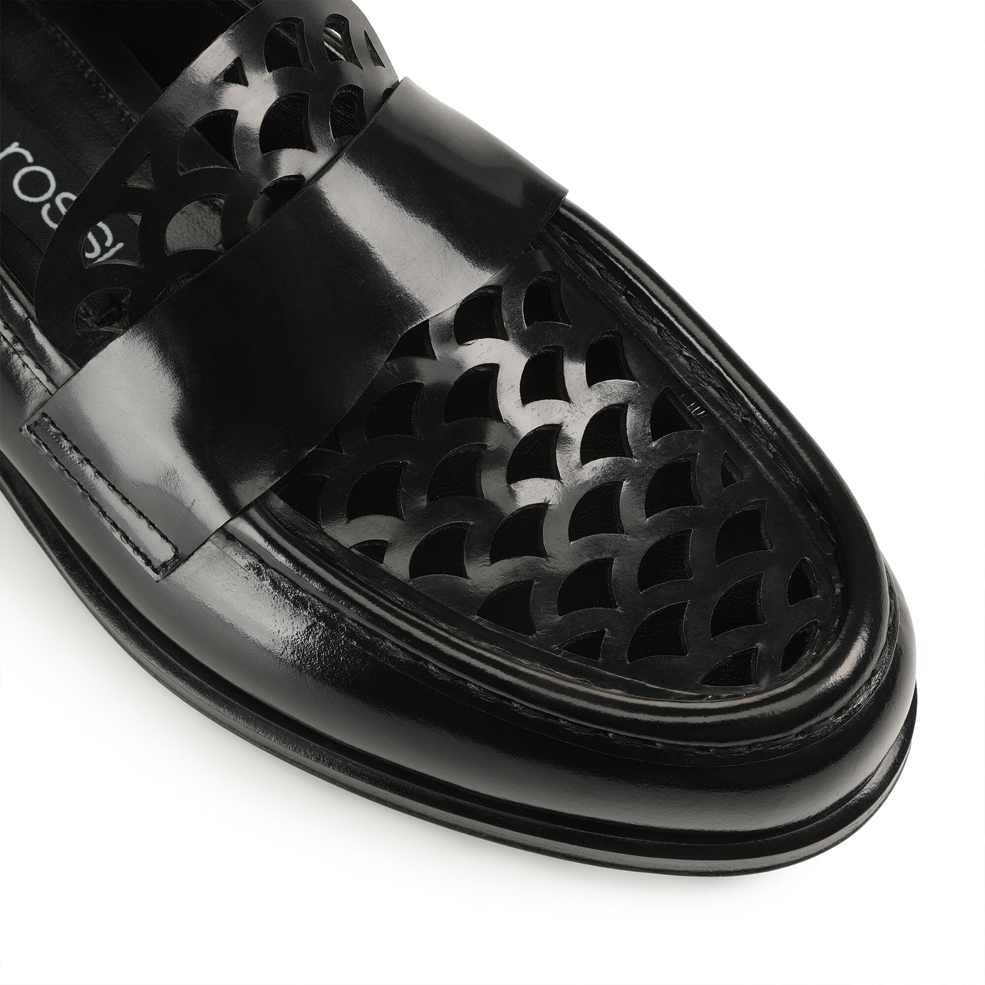 Slippers Black Low heel 15mm sr Mermaid Moccasins Black Sergio Rossi