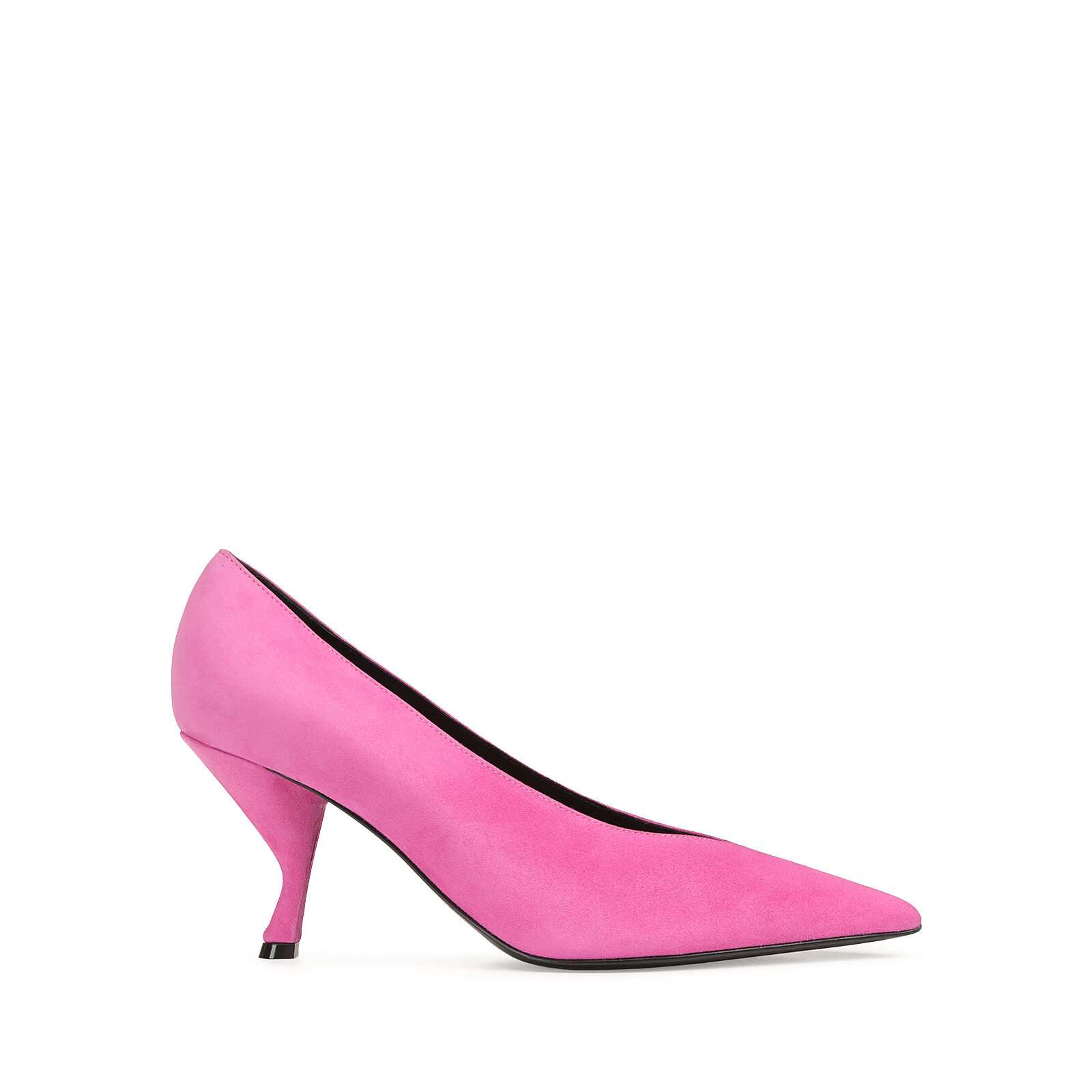 Pink kitten heel court shoes store