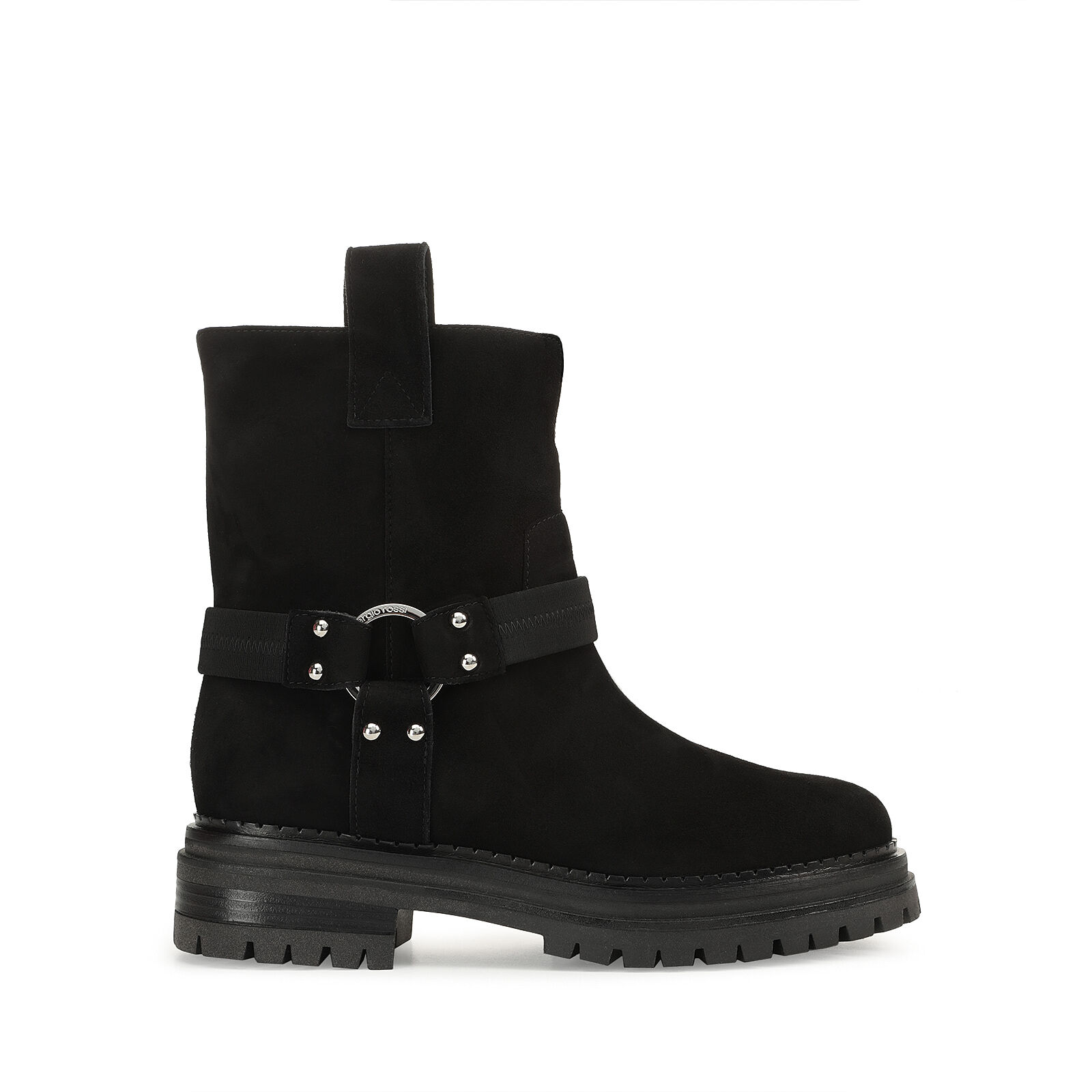 Bottines Noir Petit talon 15mm Motor Booties Black Sergio Rossi