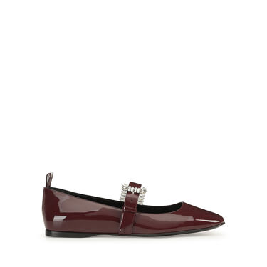 sr Twenty Buckle - Ballerinas Wine, 0
