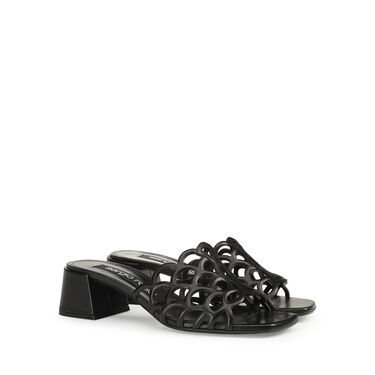 Sandals Black Low heel: 45mm, sr Mermaid - Sandals Black 2