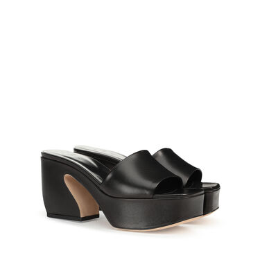 Sandals Black Low heel: 45mm, SI ROSSI - Sandals Black 2