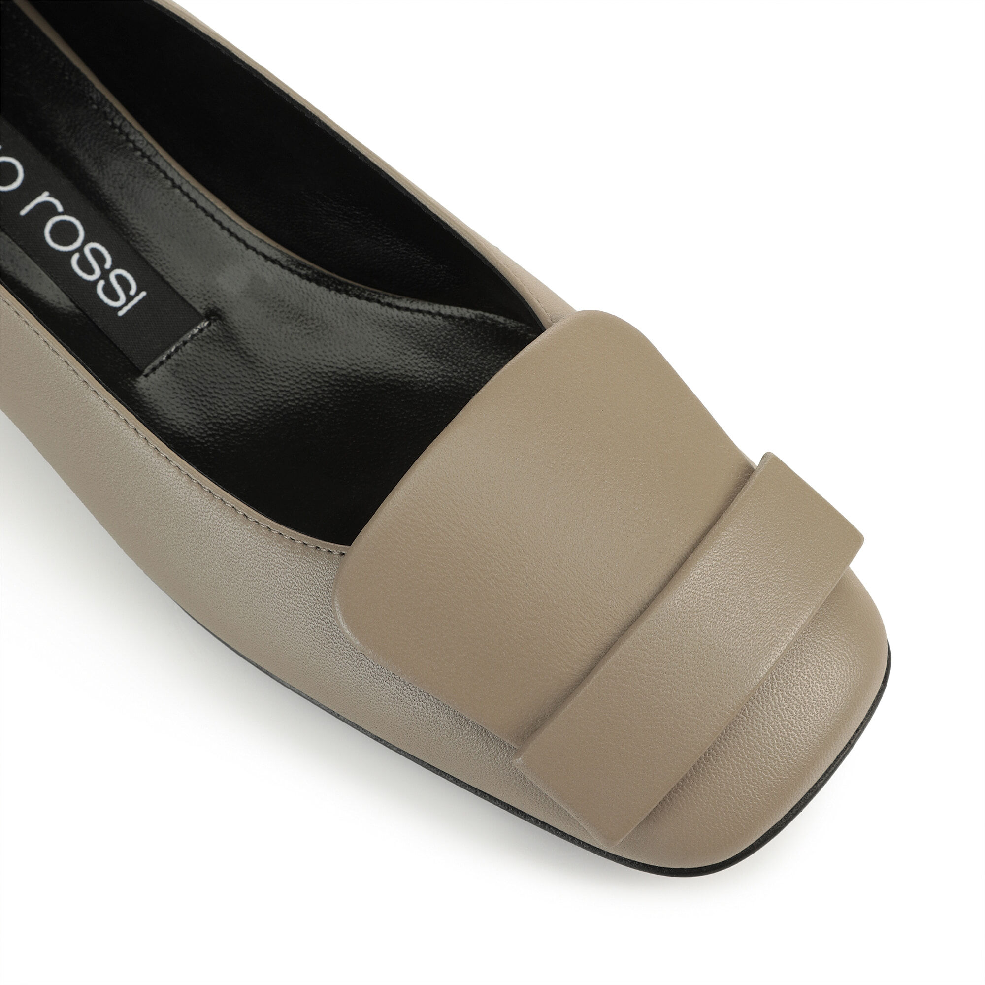 Ballerinas Grey Low heel 15mm sr1 Ballerina Ballerinas Taupe Sergio Rossi