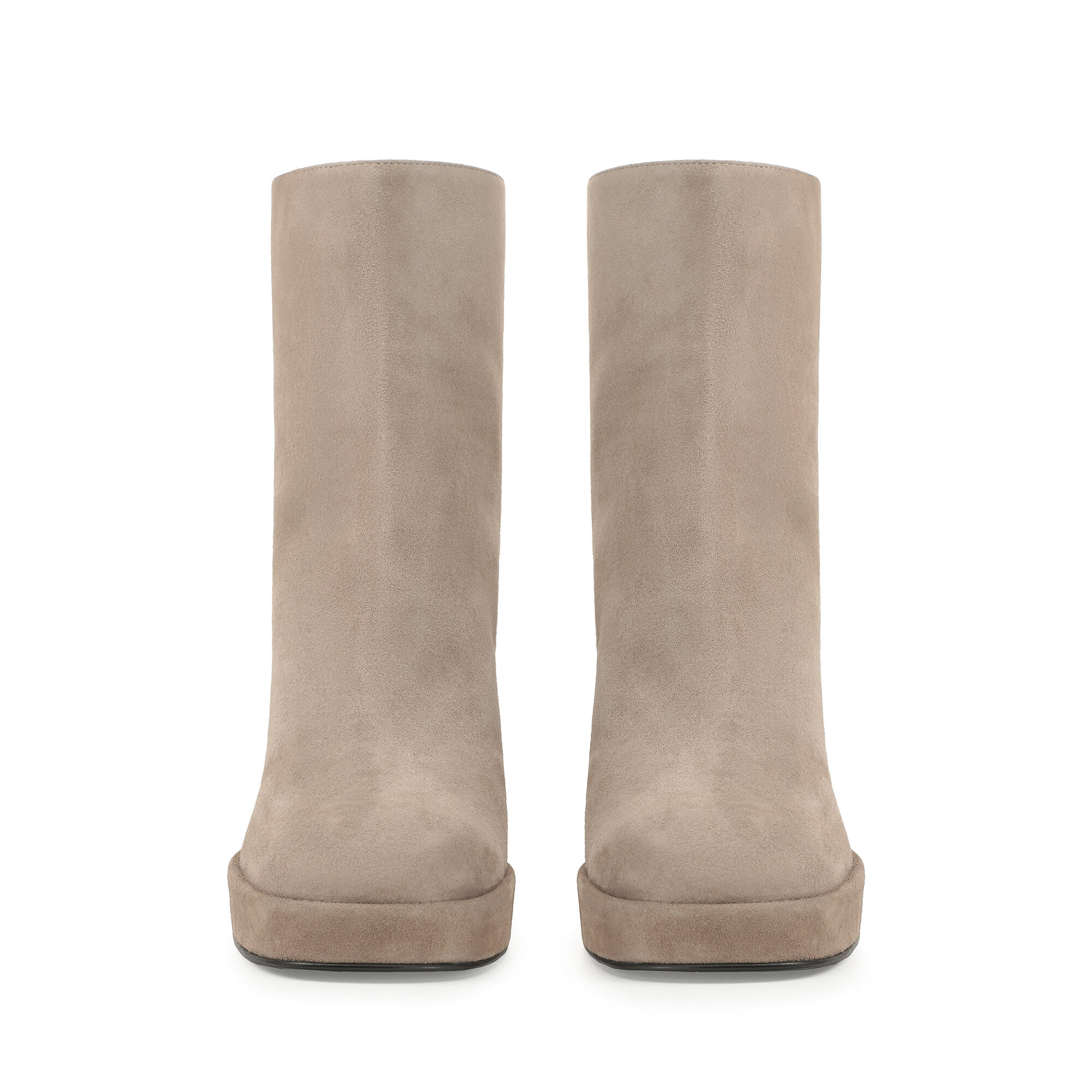 Booties Grey Mid heel 75mm sr Fuego Booties Taupe Sergio Rossi
