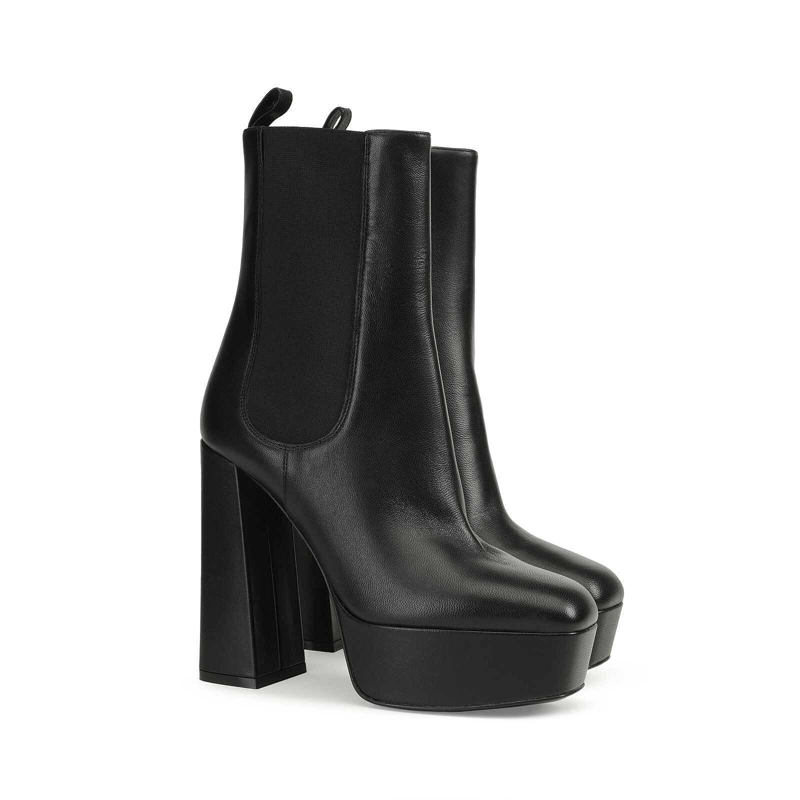 sr Alicia Platform - Booties Black, 1