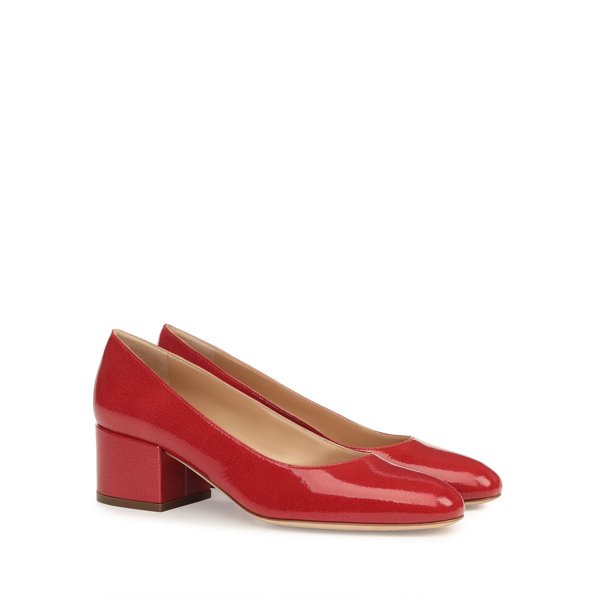 パンプス レッド ローヒール: 45mm, Virginia - Pumps Cherry | Sergio Rossi