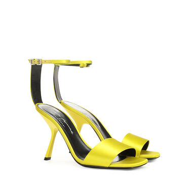 Sandals Yellow High heel: 100mm, Evangelie  - Sandals Citron 2