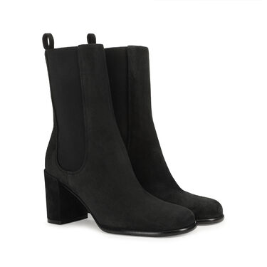 Booties Black Mid heel: 75mm, sr Aden  - Booties Black 2