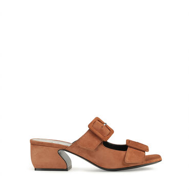 Sandals Brown Low heel: 45mm, SI ROSSI - Sandals Garam 2
