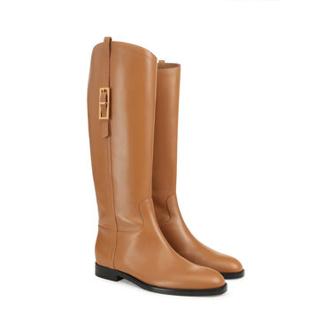 Boots Brown Low heel: 15mm, sr Nora - Boots Tabacco 2
