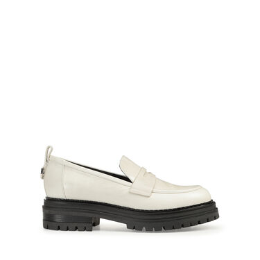 Mocassins Blanc Petit talon: 15mm, sr Joan - Loafers Avorio 2