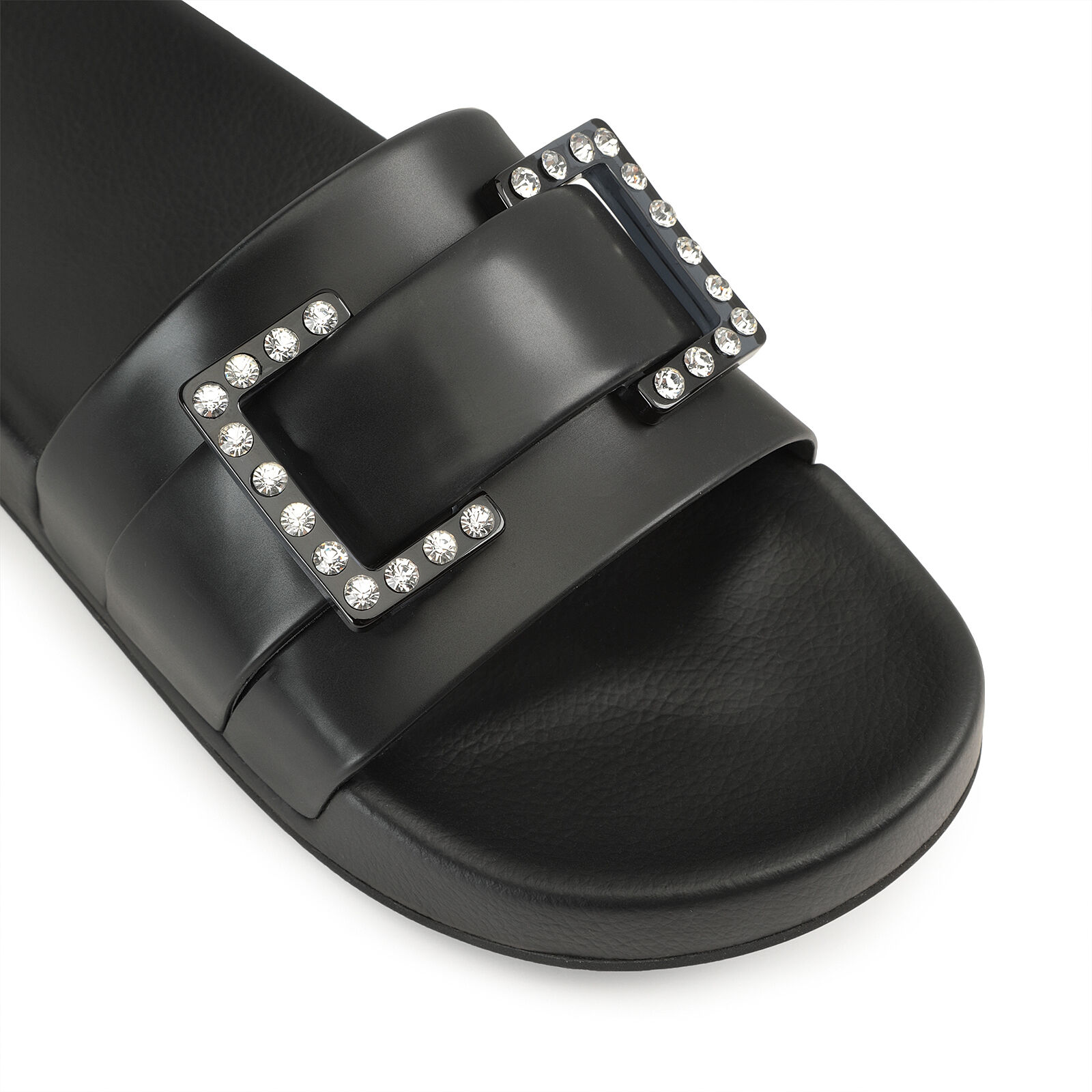 Sandals Black Flat 10mm sr Jelly Sandals Black Sergio Rossi