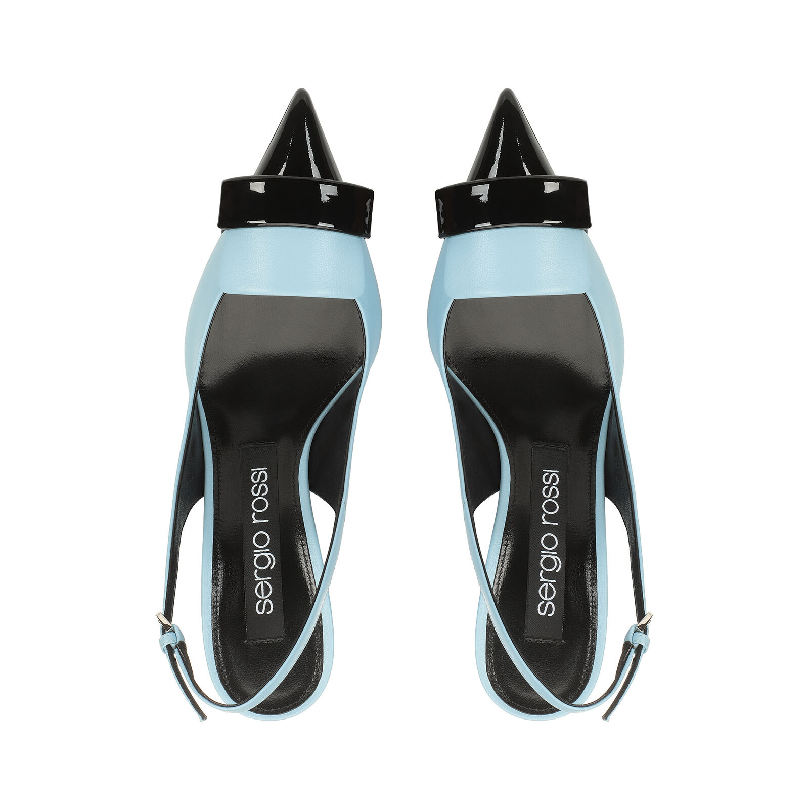 sr1 - Slingbacks Nero/Blue Paradise, 3