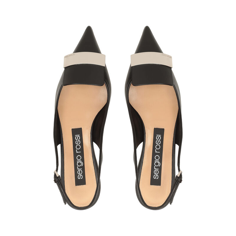 sr1 - Slingbacks Black