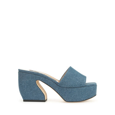 Sandals Blue Low heel: 45mm, sr SI ROSSI - Sandals Indigo 2