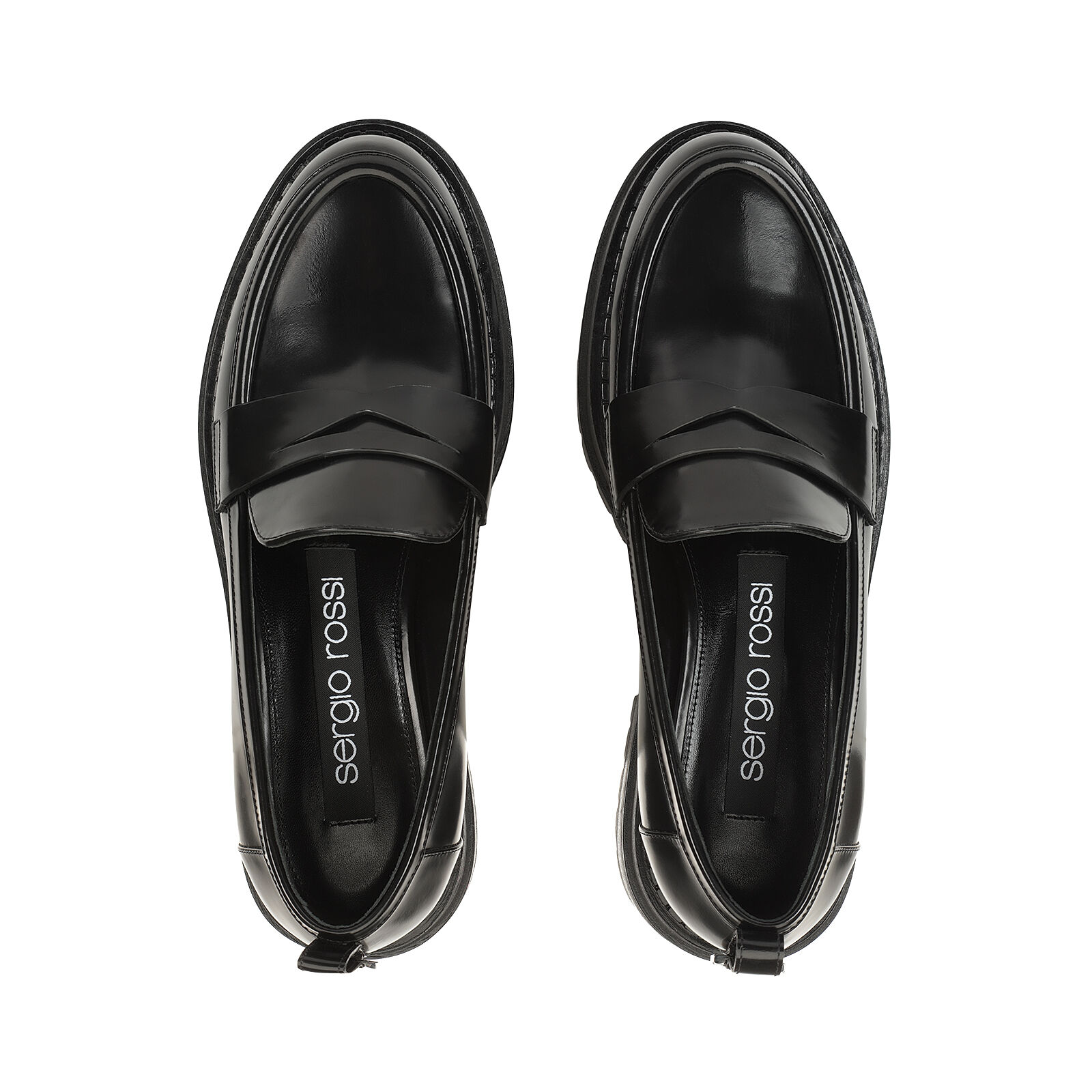 Loafers Black Low heel: 15mm, sr Joan - Loafers Black | Sergio Rossi