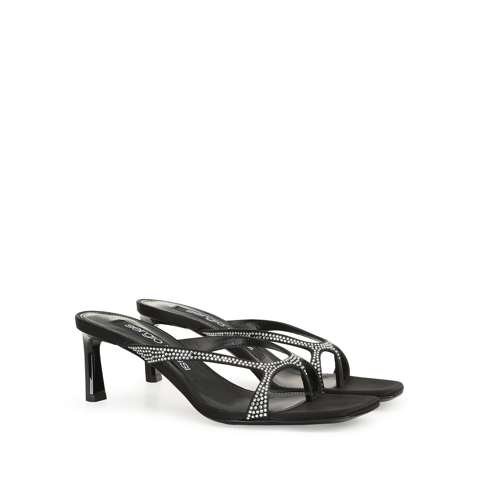 sr Aracne  - Sandals Black/Crystal, 1