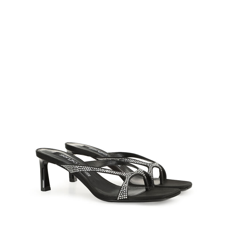 sr Aracne  - Sandals Black/Crystal