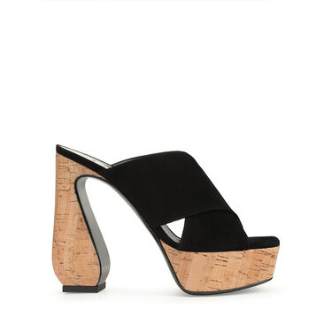 Sandals Black High heel: 90mm, SI ROSSI - Sandals Black 2